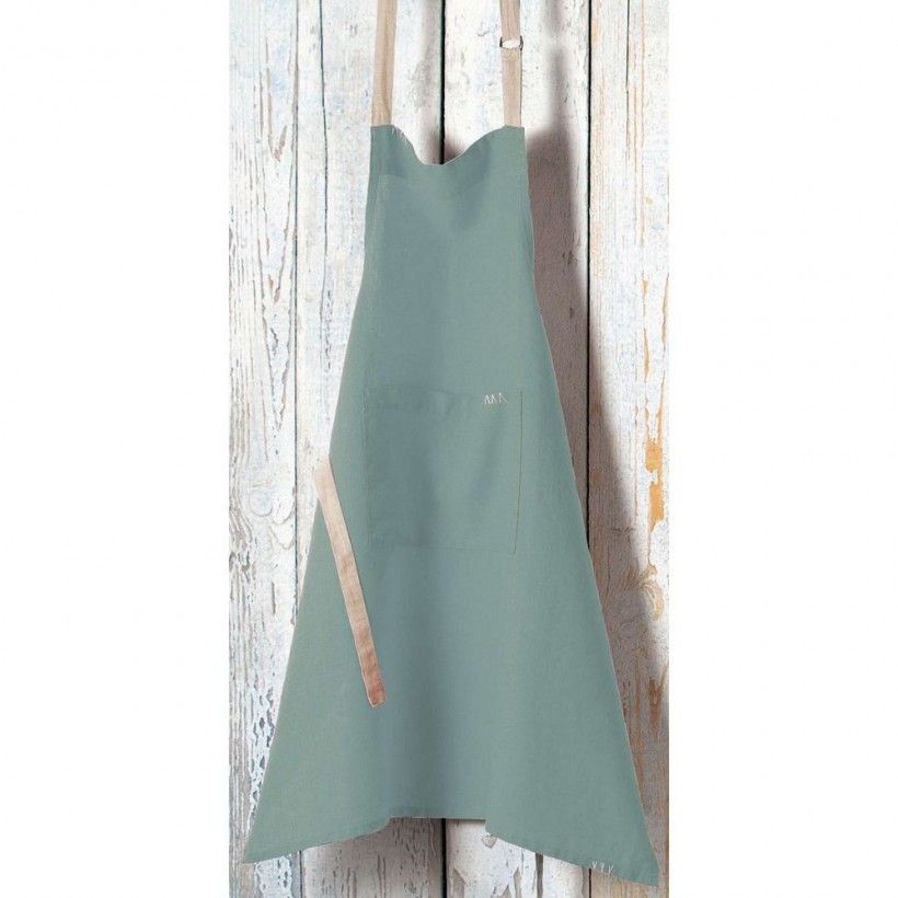 KITCHEN APRON WINKLER VICTORY VERT DE GRIS 80x85 100% COTTON